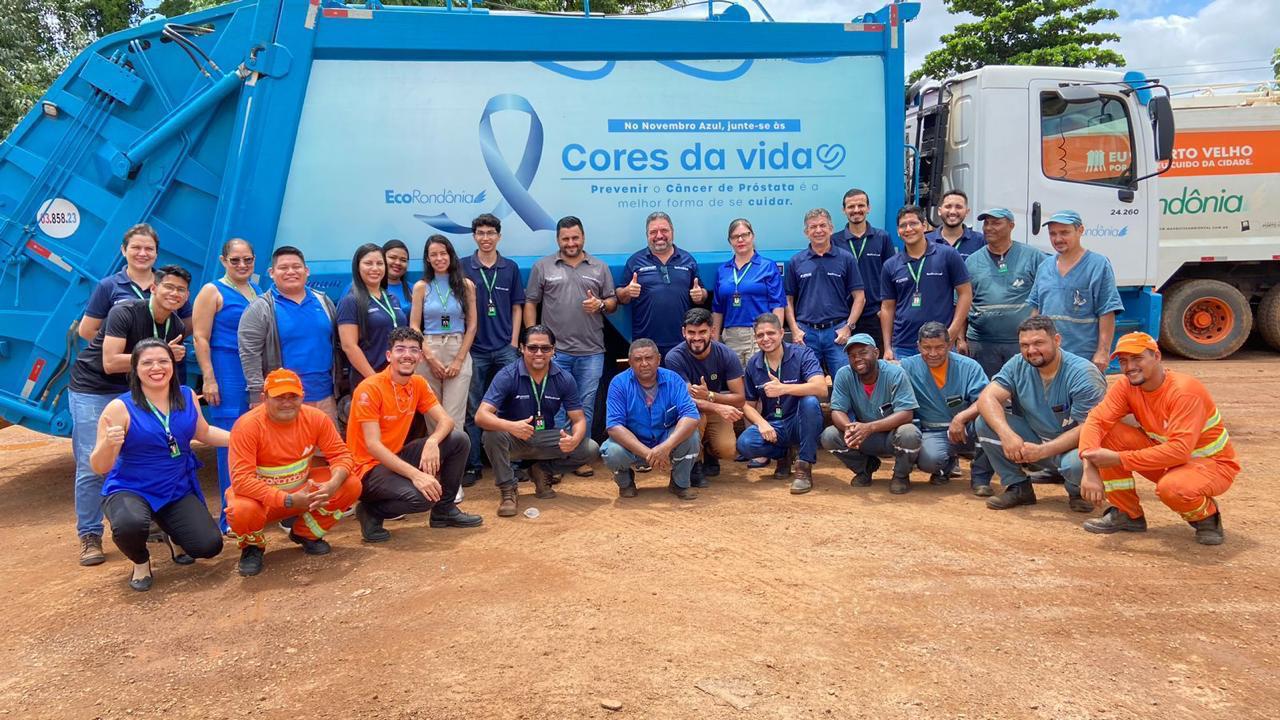 ECORONDÔNIA reforça campanha sobre importância dos cuidados com a saúde e circula caminhões nas cores azul e rosa - News Rondônia