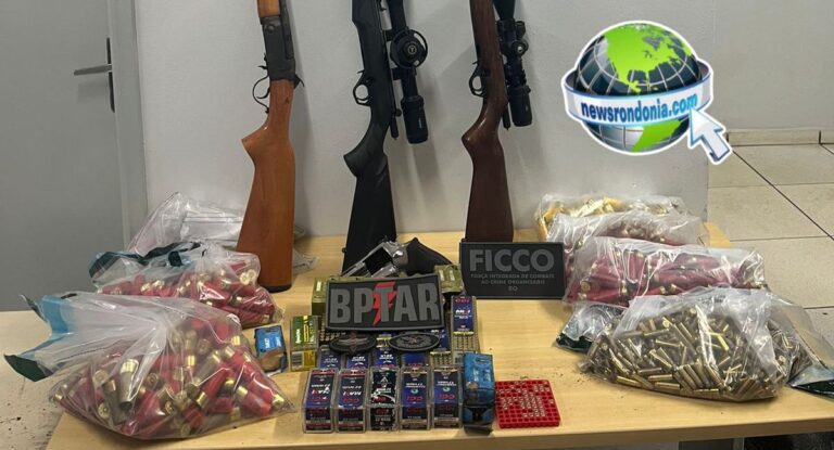 Criminosos acusados de roubo em chácara de CAC são presos com armas e munições