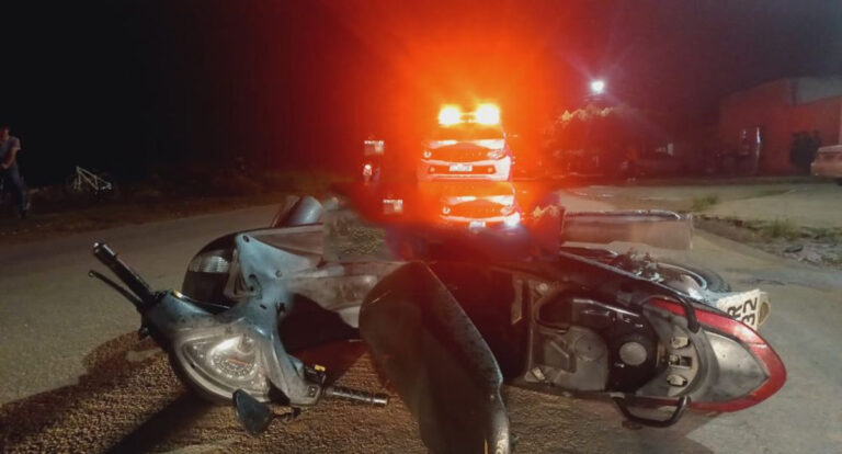 Acidente entre motociclista e ciclista deixa feridos na avenida Brasil, em Ji-Paraná