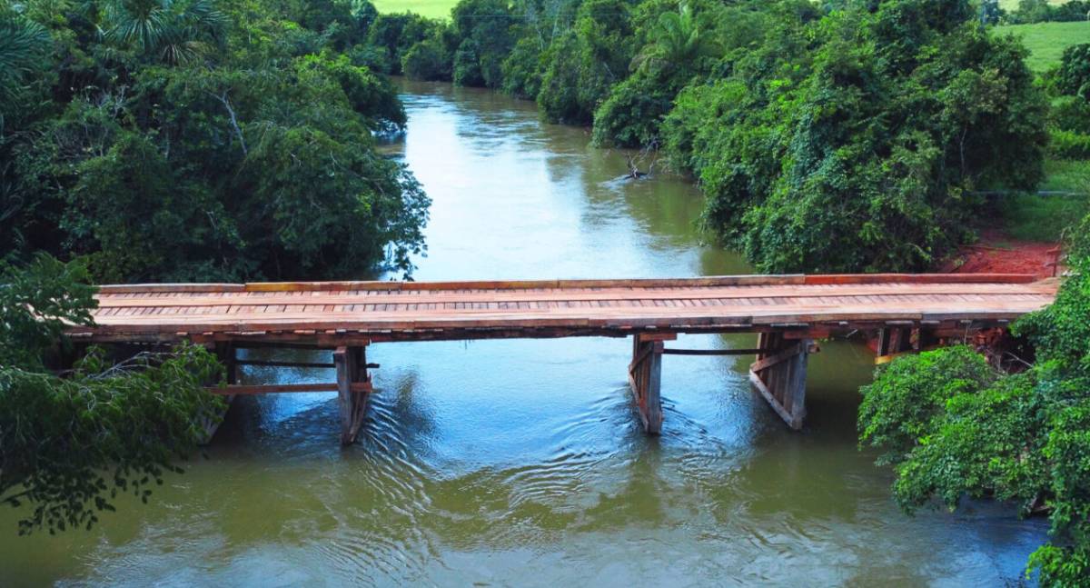 Ponte no Rio Melgaço é revitalizada e garante segurança para a população de Pimenta Bueno