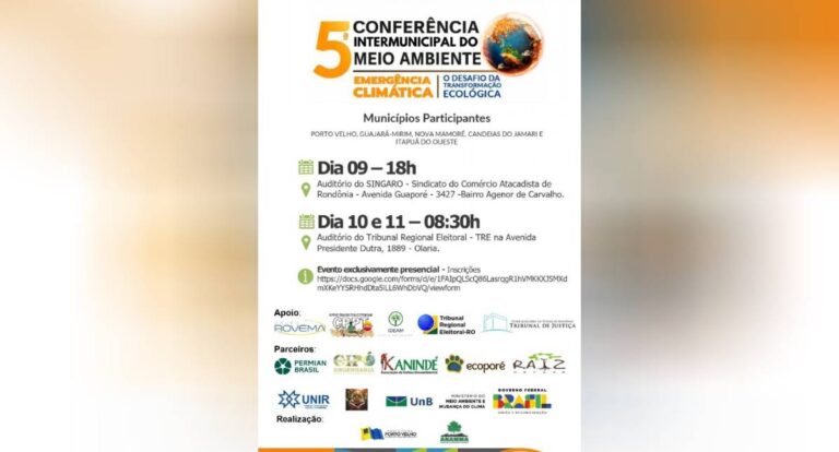 Tudo pronto para a realização da 5ª Conferência Intermunicipal de Meio Ambiente - News Rondônia