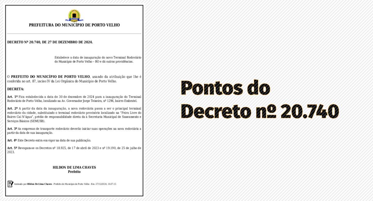 Inauguração da nova rodoviária de Porto Velho é confirmada para 30 de dezembro - News Rondônia