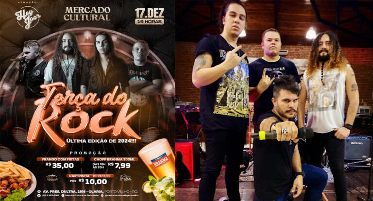 Hoje tem a última edição da Terça do Rock 2024 no Mercado Cultural