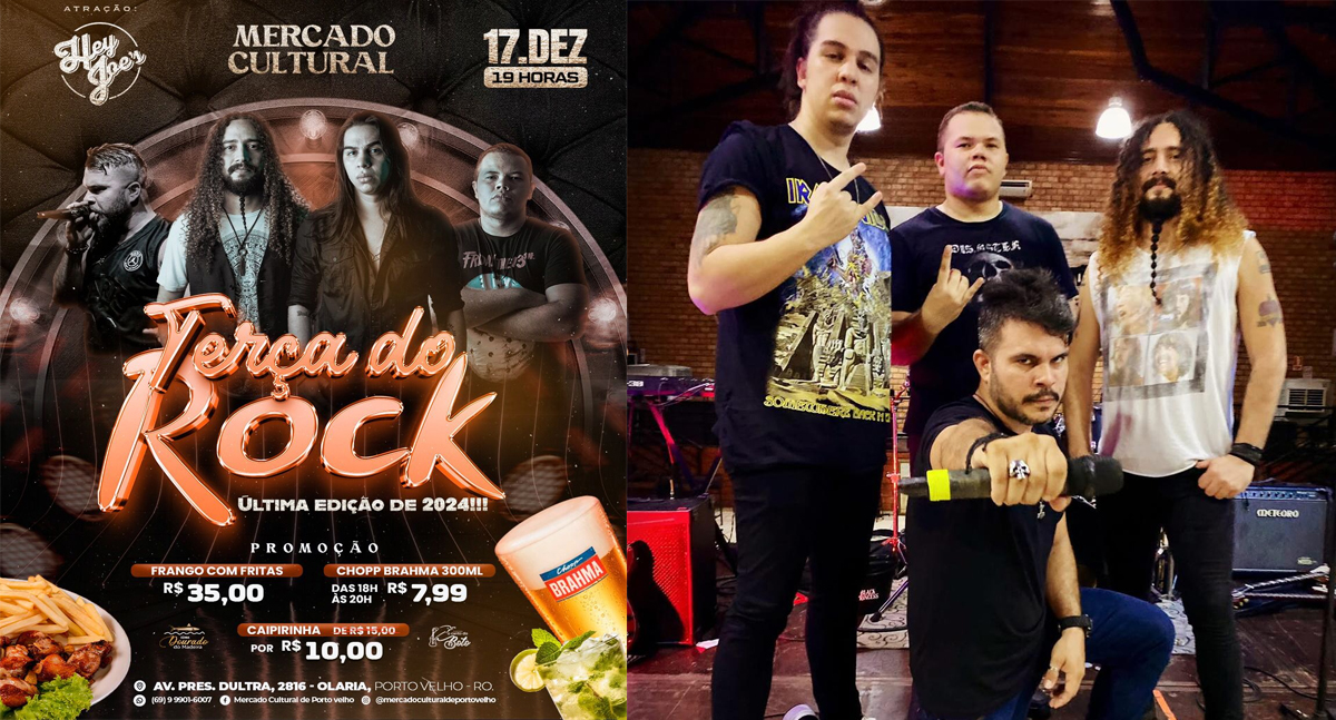 Hoje tem a última edição da Terça do Rock 2024 no Mercado Cultural