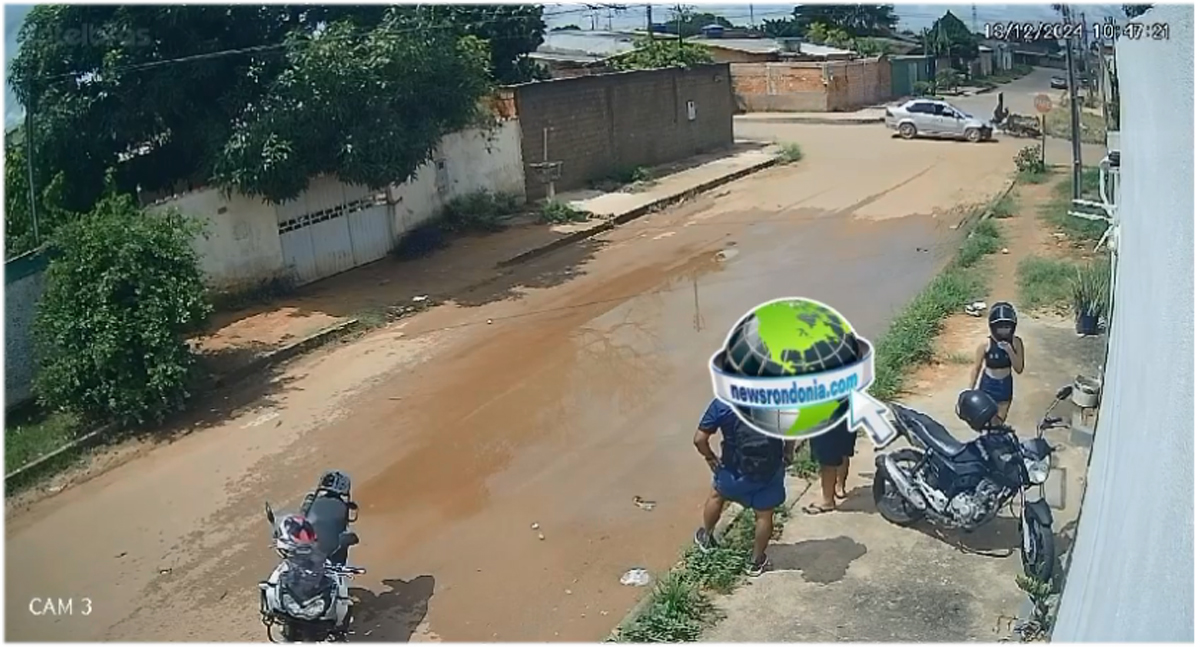 Motociclista é atropelada por carro na zona leste