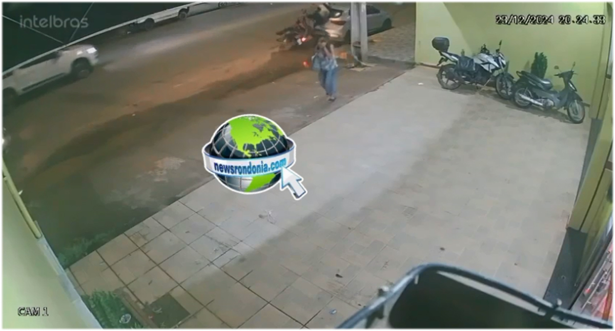 Câmera registra motociclista sofrendo acidente durante fuga da PM