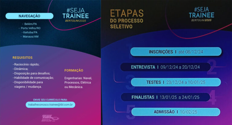 Trainee Transportes Bertolini abre processo seletivo para Porto Velho