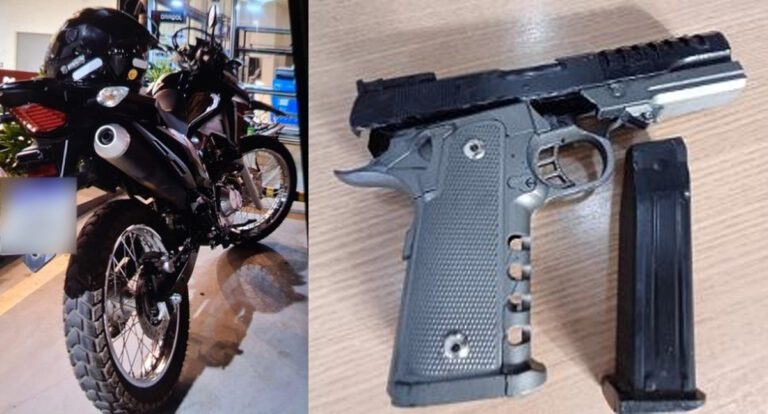 Suspeito rouba Honda Bros, casal reage e entra em luta corporal com ladrão