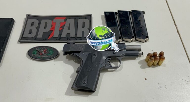 BPTAR age rápido e prende criminoso com pistola furtada da Pantanal