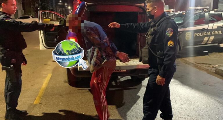 Homem é preso com moto roubada depois de sofrer acidente durante perseguição no centro