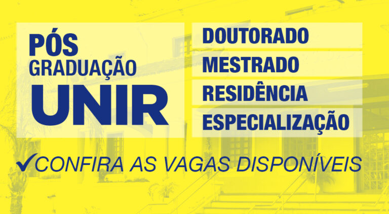 UNIR tem inscrições abertas em cursos de Pós-Graduação
