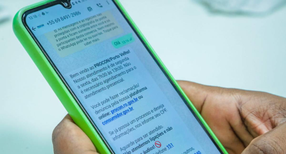Chama no WhatsApp: troca de mensagens com Procon ajuda na proteção de direitos dos consumidores em Rondônia