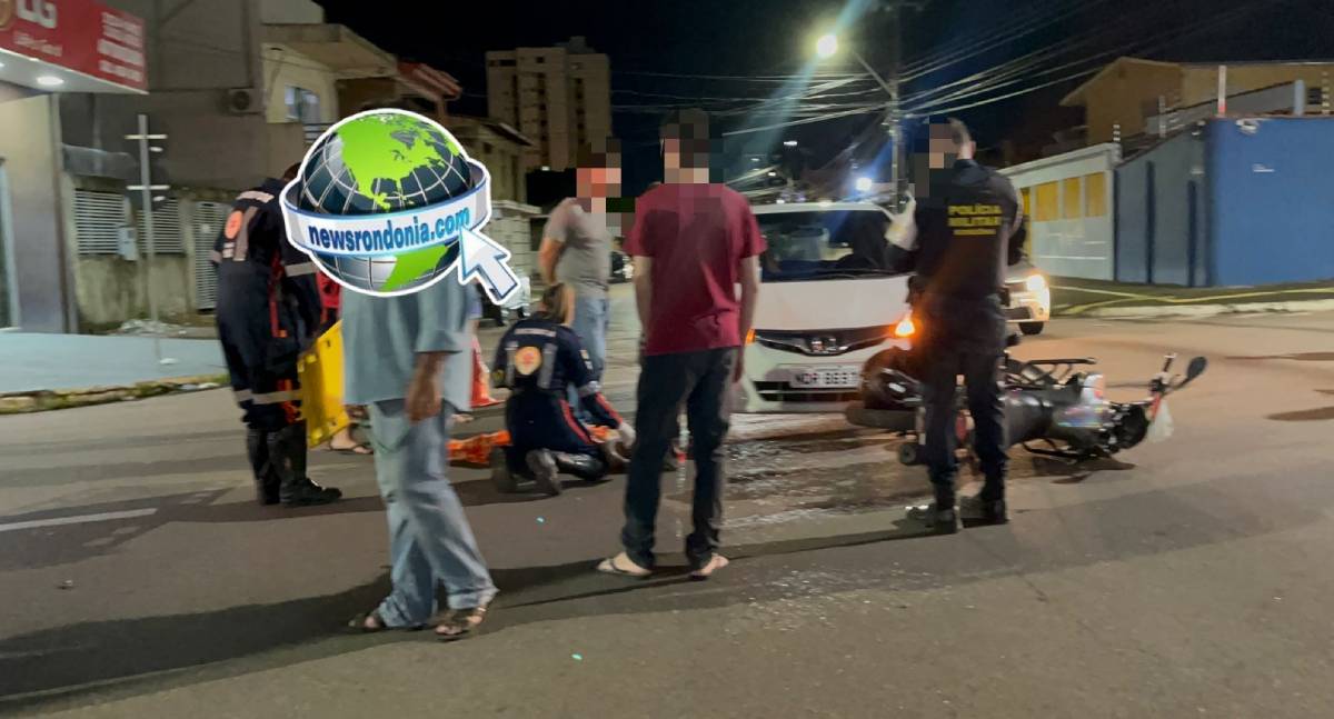 Jovem grávida fica ferida em acidente na Avenida Calama - News Rondônia