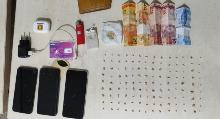 Patamo prende elemento com droga durante a madrugada, em Ji-Paraná