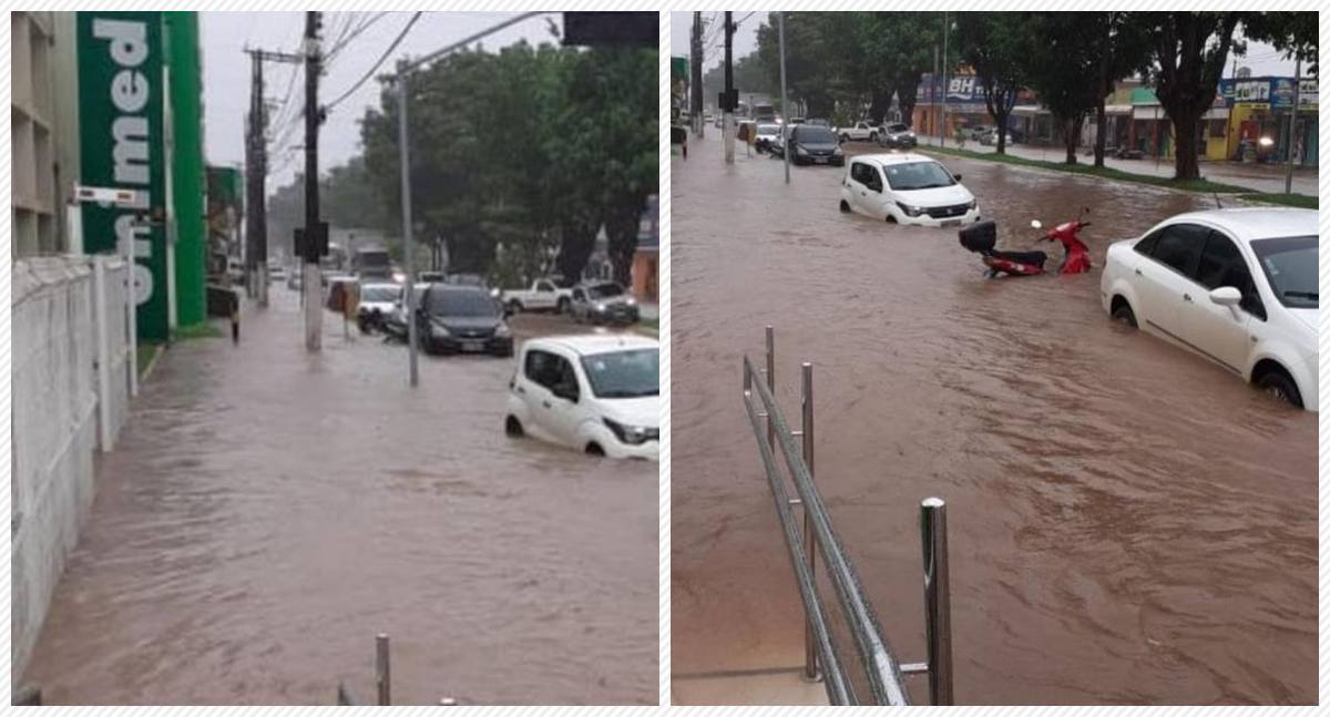 Chuva intensa causa alagamentos e transtornos em Porto Velho - News Rondônia