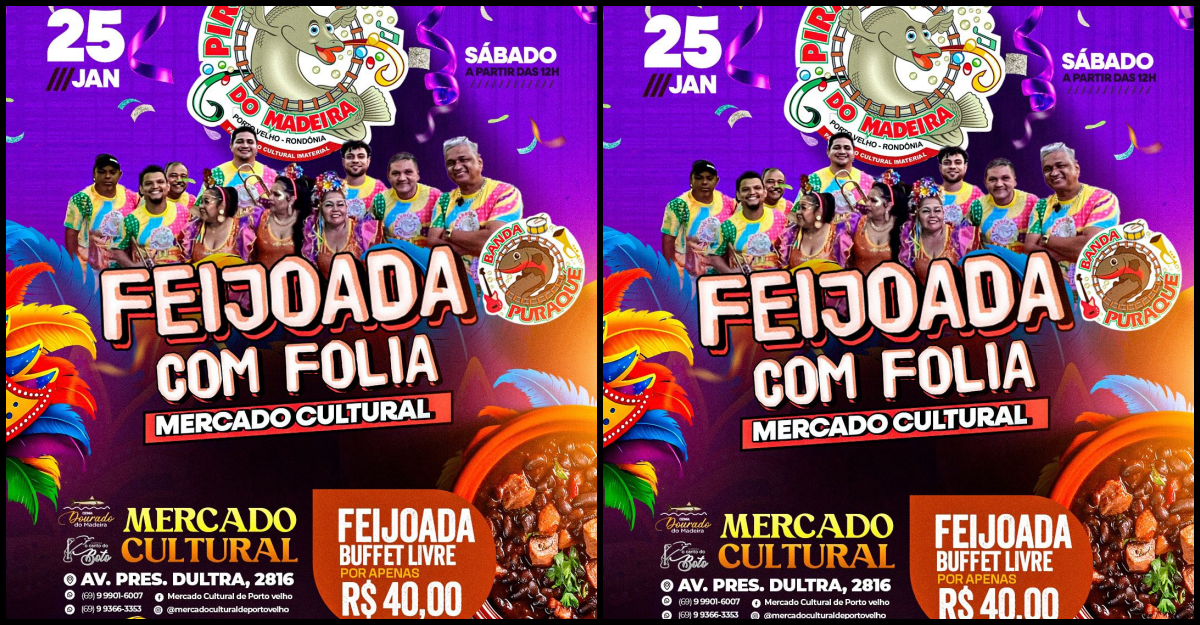 Pirarucu do Madeira abre seu carnaval na Feijoada com folia - News Rondônia