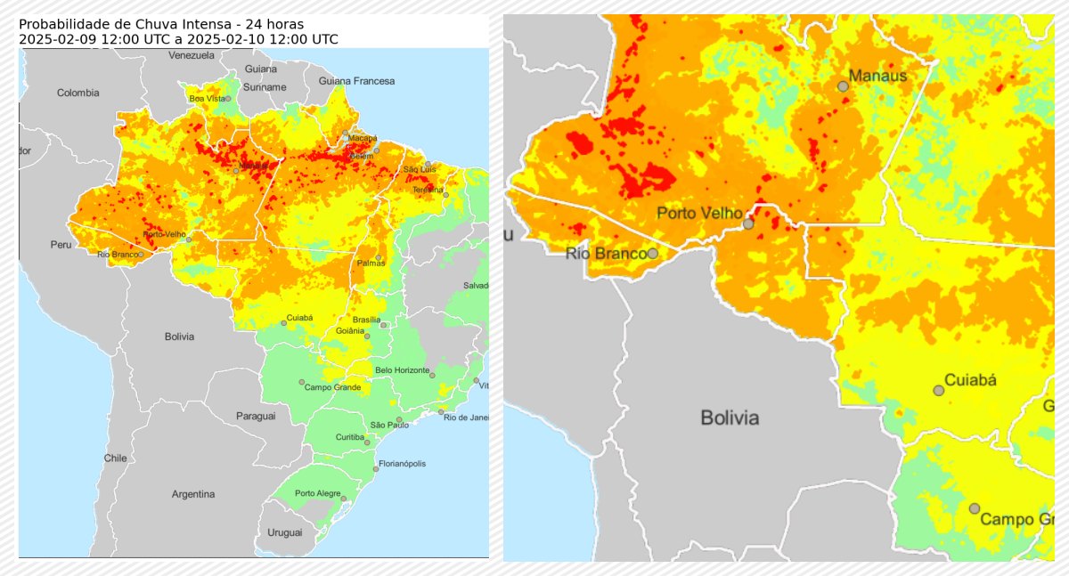 CPTEC/INPE mantém alerta para chuvas intensas e com agravamento em Rondônia - News Rondônia