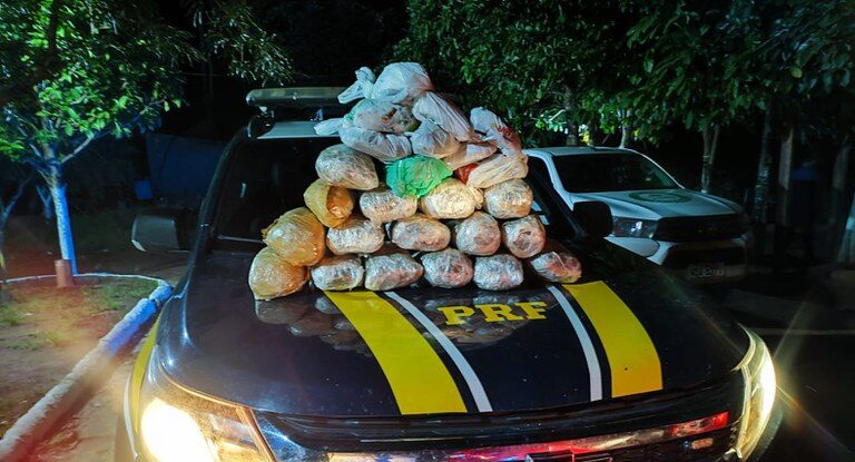 PRF realiza apreensão de maconha em Guajará-Mirim