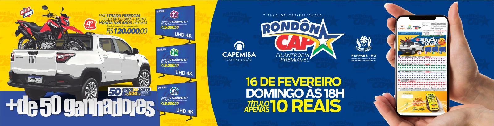 RondônCap Especial de fevereiro: descubra se você está entre os ganhadores! - News Rondônia