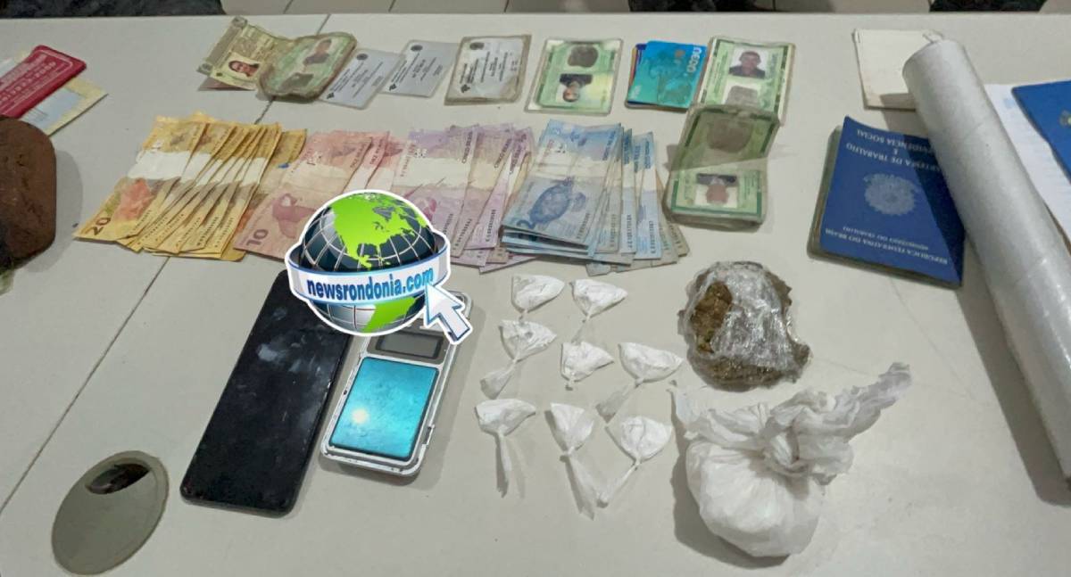 BPChoque flagra traficante deitado na rede e apreende drogas no Areal - News Rondônia