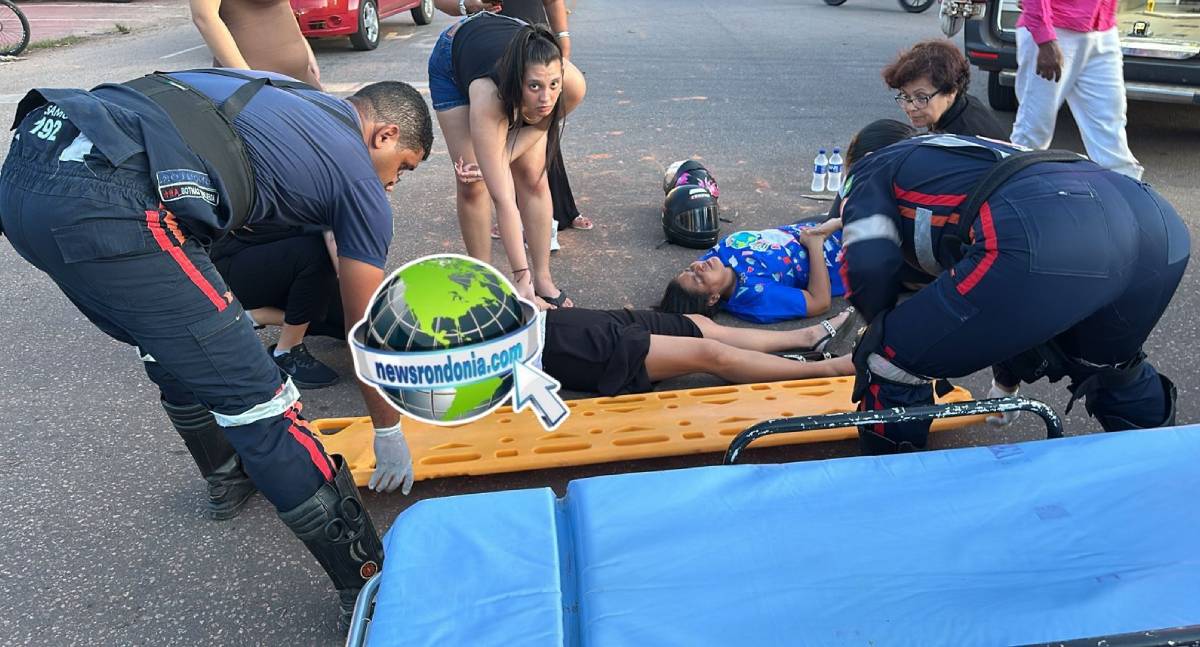 Carro de aplicativo avança preferencial e causa grave acidente com duas vítimas - News Rondônia
