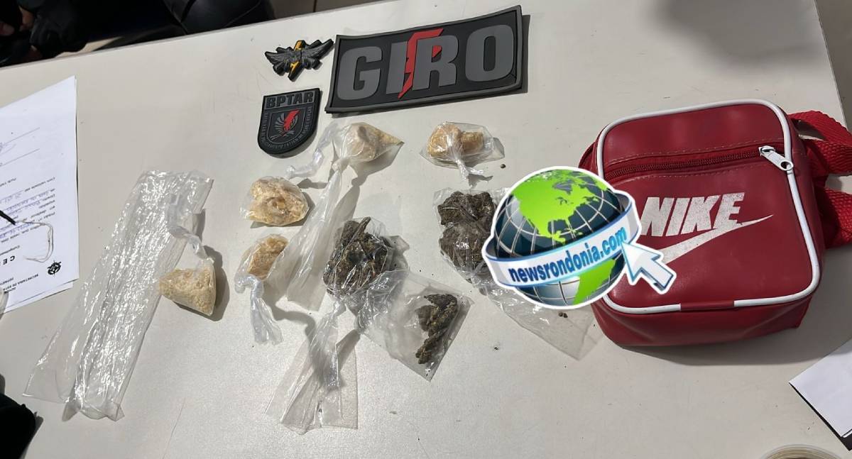 GIRO do BPTAR prende suspeito com drogas na zona norte - News Rondônia