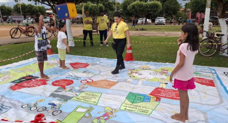 Ações educativas de trânsito marcam aniversário de Campo Novo de Rondônia e Itapuã do Oeste