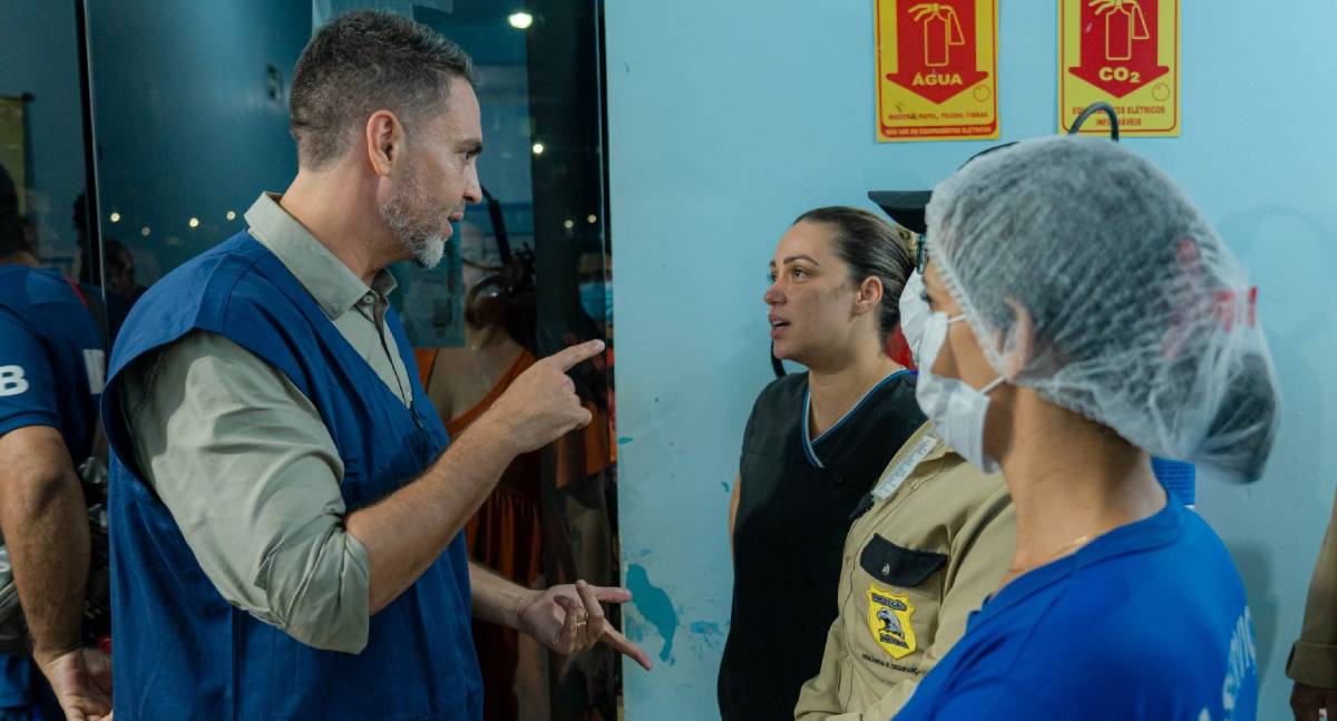 O prefeito Léo Moraes visita as Unidades de Pronto Atendimento junto com profissionais da Força Nacional do SUS - News Rondônia