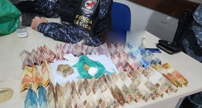 Operação da Força Tática desmantela ponto de tráfico e apreende drogas