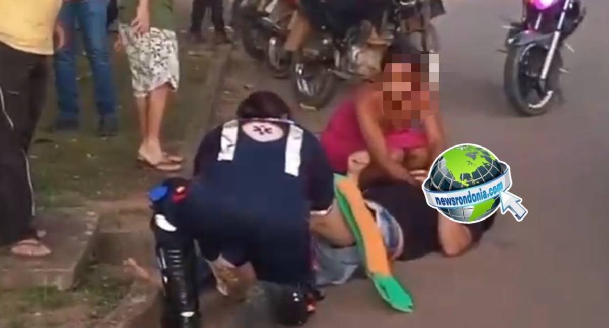 Batida entre motos deixa piloto com fratura exposta na zona leste - News Rondônia