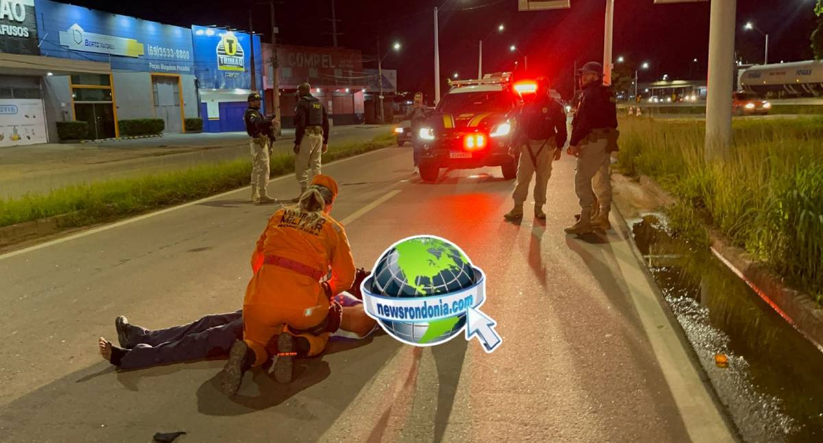 “Caramelo” causa queda de motociclista na BR-364 - News Rondônia