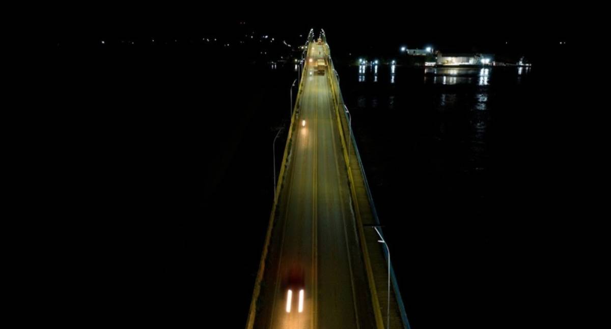 Ponte sobre o Rio Madeira passa a contar com nova iluminação alimentada por energia solar - News Rondônia