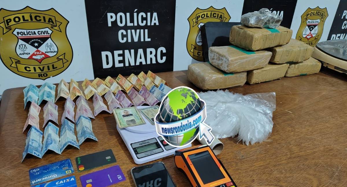 Ex-policial penal é preso com 6 kg de drogas na zona sul - News Rondônia