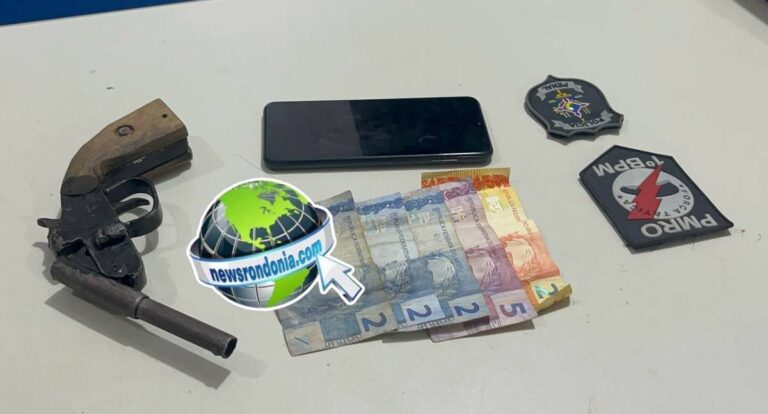 PM apreende arma e prende foragidos da justiça em casa de apenado monitorado