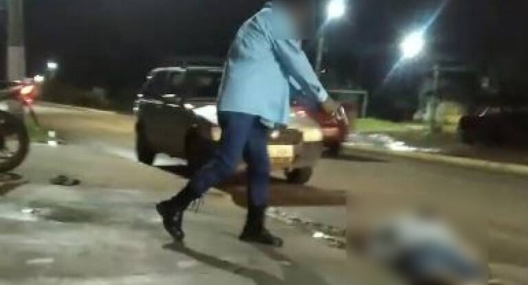 Assassino é filmado atirando em homem que estava caído, em Vilhena