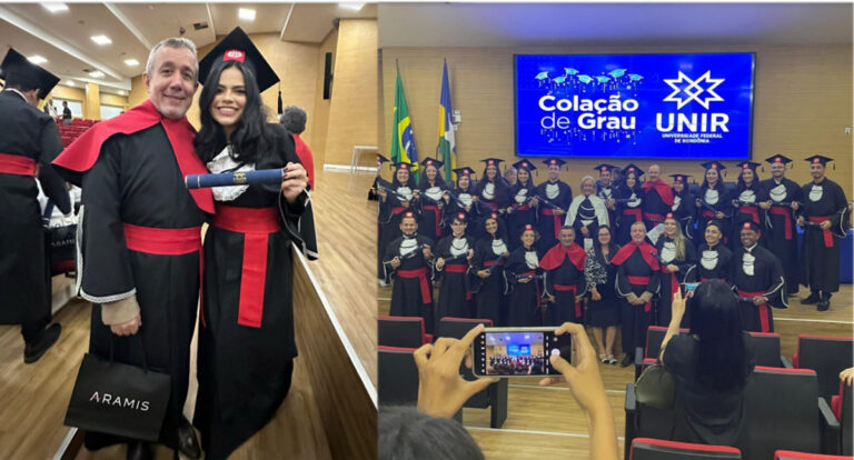 Professor Dr. David Alves Moreira é homenageado como patrono na colação de grau da Unir