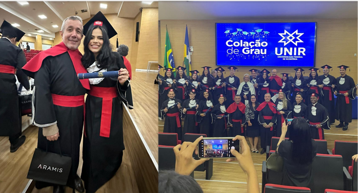 Professor Dr. David Alves Moreira é homenageado como patrono na colação de grau da Unir