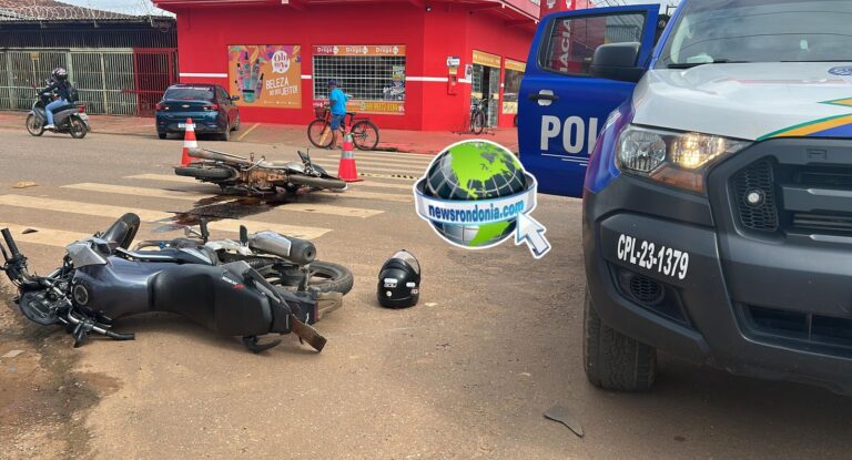 Motociclista fica desacordado em grave acidente na Guaporé