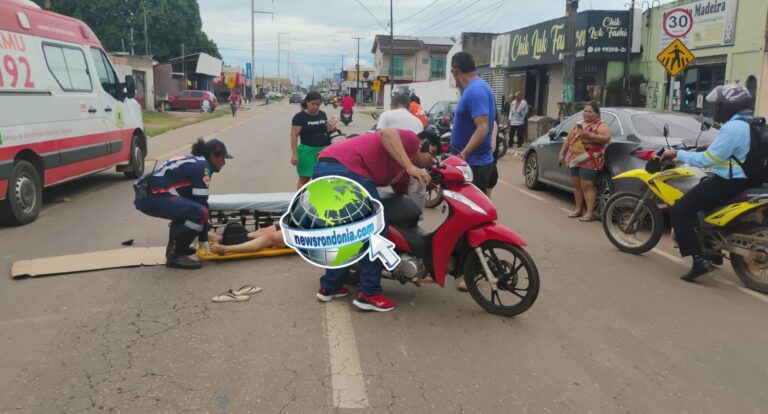 “Caramelo” solto na via causa queda de motociclista em Porto Velho