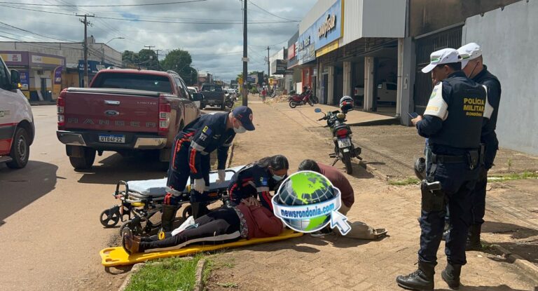 Passageira de moto aplicativo fica ferida em sinistro de trânsito na zona leste