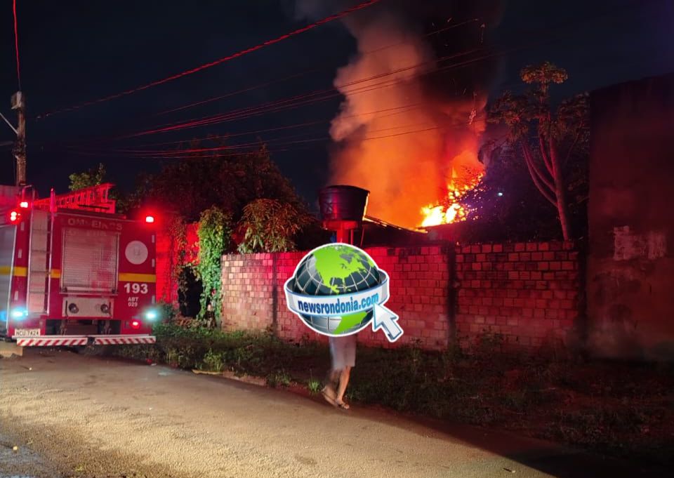 Incêndio destrói casa e morador fica ferido na zona leste de Porto Velho - News Rondônia