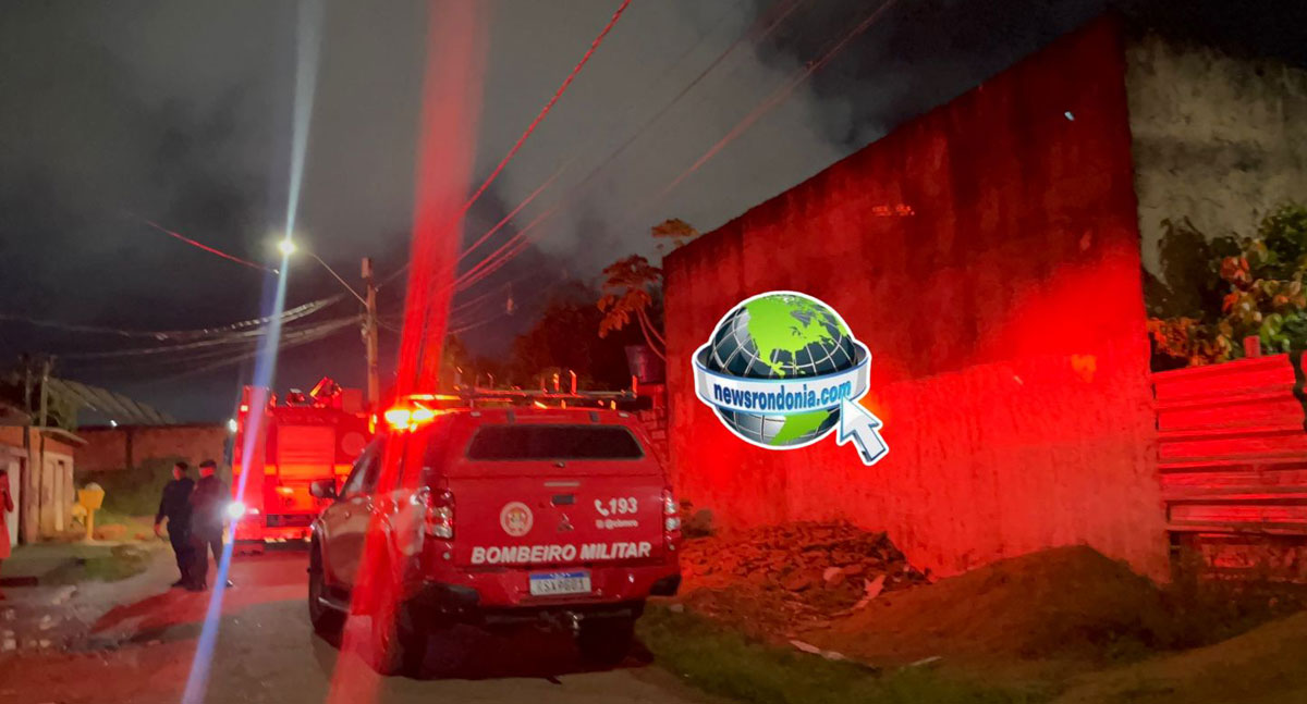 Incêndio destrói casa e morador fica ferido na zona leste de Porto Velho - News Rondônia