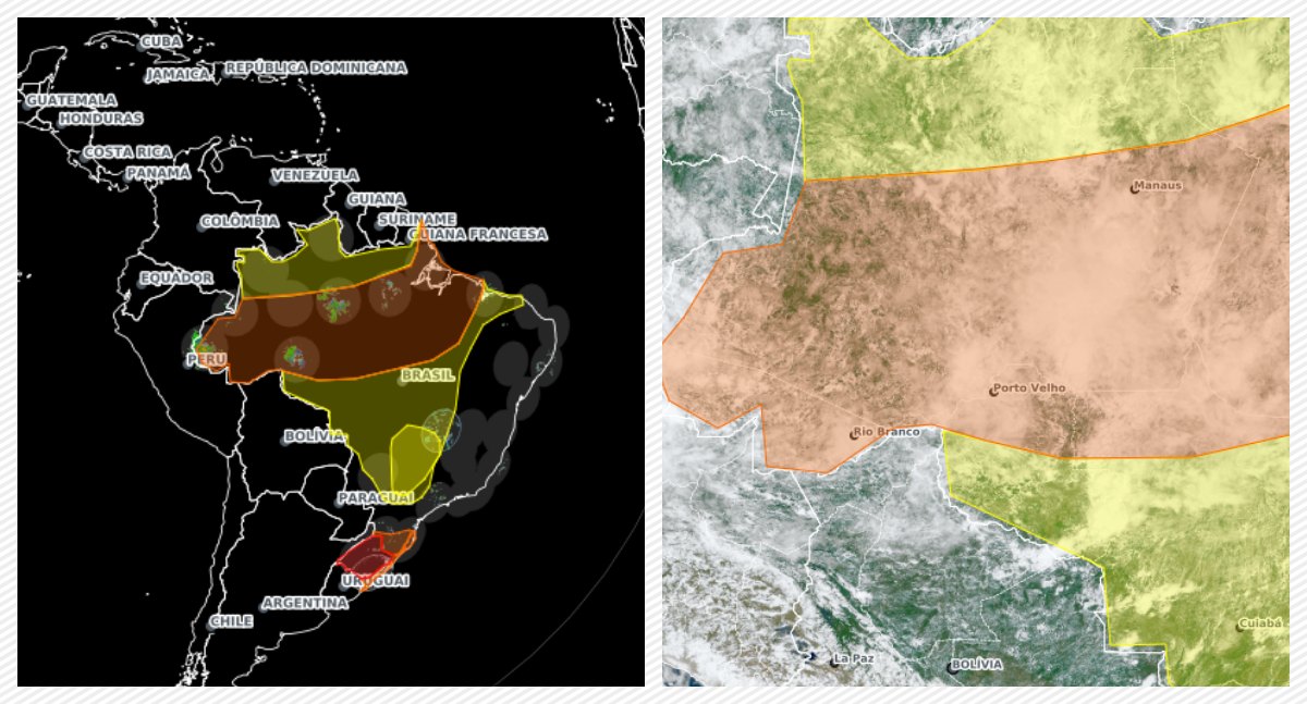 CPTEC/INPE mantém alerta para chuvas intensas e com agravamento em Rondônia - News Rondônia