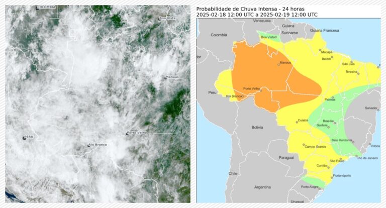 O tempo continua sob alerta: desta vez, o comunicado é para as precipitações elevadas - News Rondônia