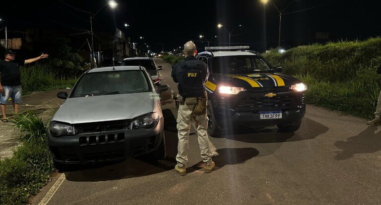 PRF recupera veículo furtado, apreende motocicletas adulteradas e detém homem por tentativa de furto em Porto Velho