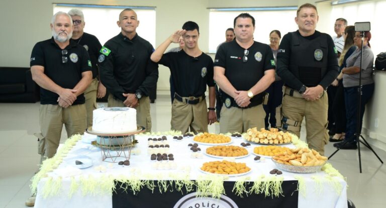 Jovem com síndrome de Down realiza sonho de se tornar policial por um dia no TRT-14