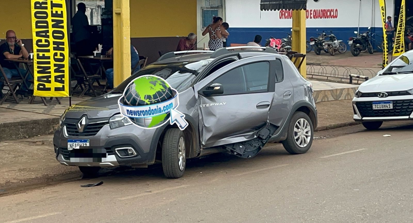 Motorista abre porta do carro e causa acidente com gestante na Rio de Janeiro