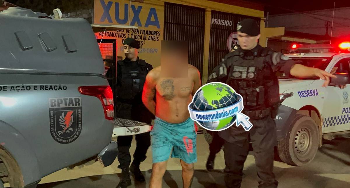 BPTAR prende criminoso com 29 anos de cadeia para cumprir em Porto Velho