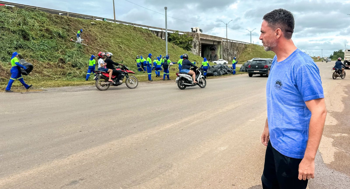Ação Cidade Limpa promove limpeza e manutenção no viaduto da Jatuarana - News Rondônia