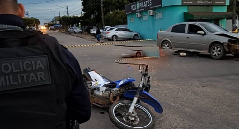 Falta de habilitação e imprudência marcam acidente em avenida